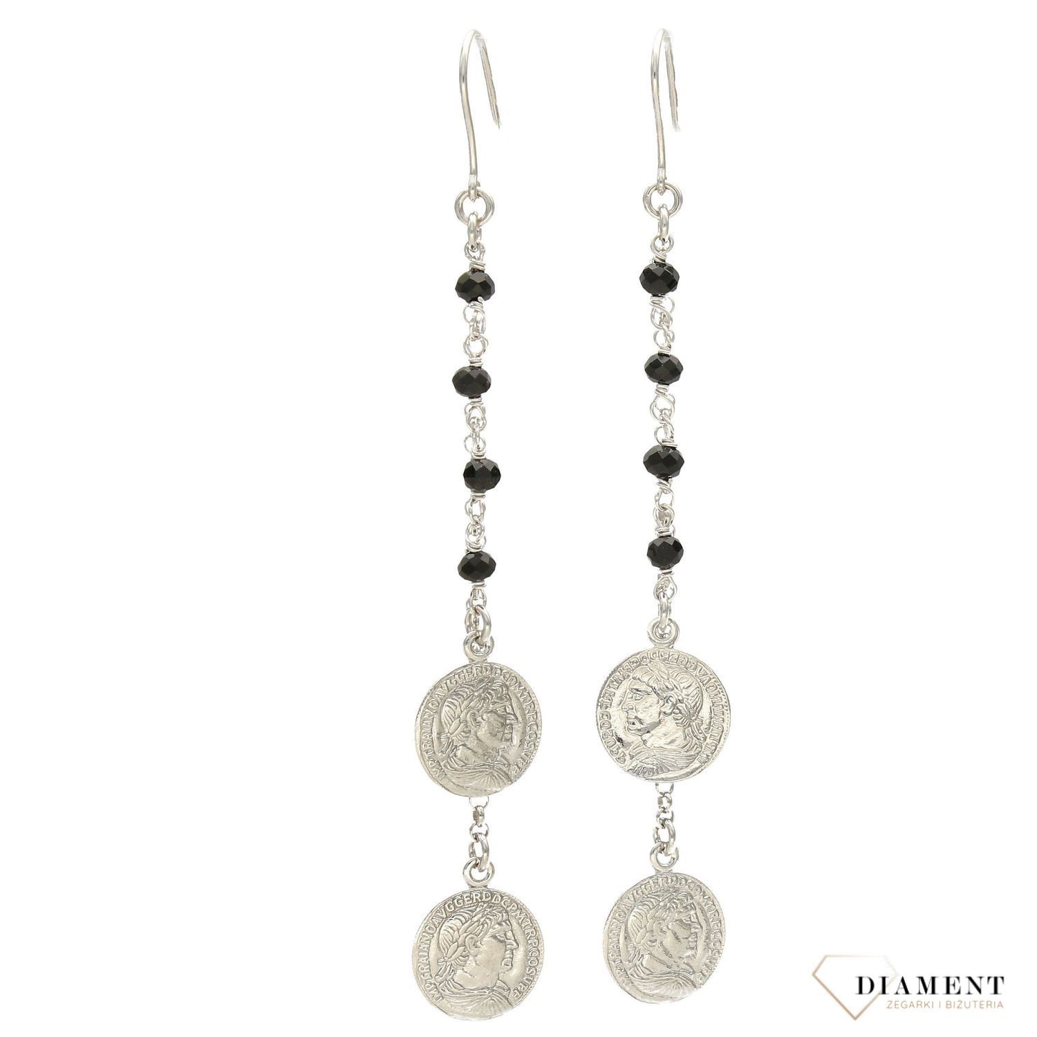 Kolczyki srebrne wiszące monetki DALL'ACQUA FAVORE Denaro ✓Srebrne kolczyki w Sklepie z Biżuterią zegarki-diament.pl✓Piękne i Eleganckie Kolczyki dla Kobiet.jpg